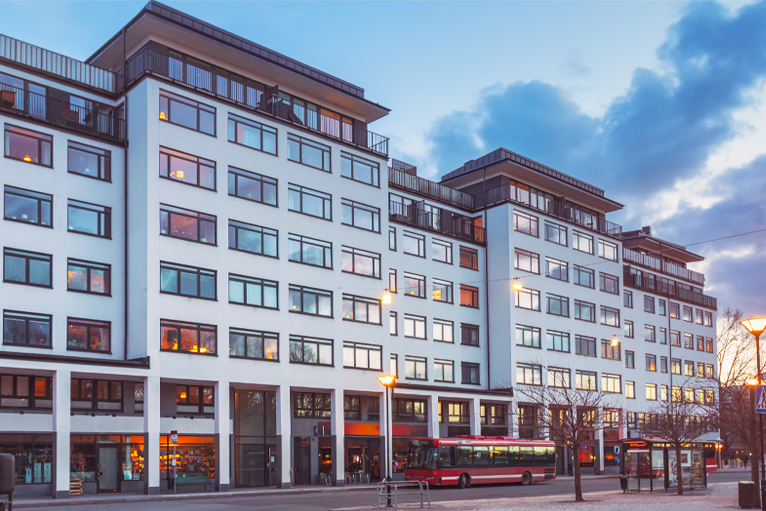 Belüftung für gewerbliche Küchen in gemischt genutzten Gebäuden