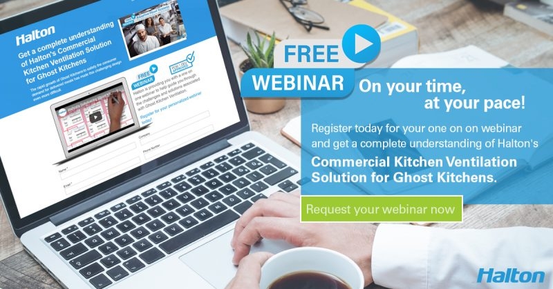 Register today for our Webinar on kitchen ventilation solution for Ghost Kitchens.