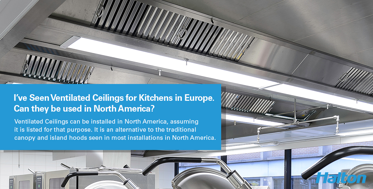 我在欧洲见过装在厨房里的通风天花烟罩。它们可以在北美使用吗？