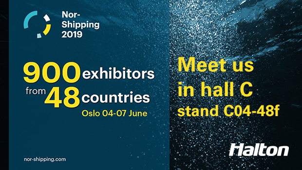 Meet Halton Marine at Nor-Shipping 2019 in Oslo, Norway / 4-7 June