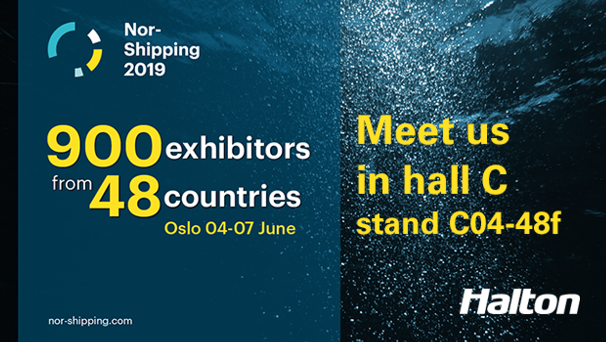 Meet Halton Marine at Nor-Shipping 2019 in Oslo, Norway / 4-7 June