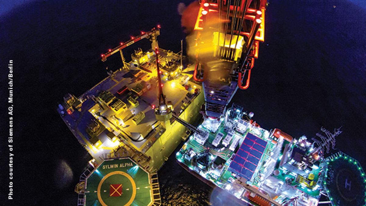 Halton Marine reference: SylWin Alpha HVDC platform