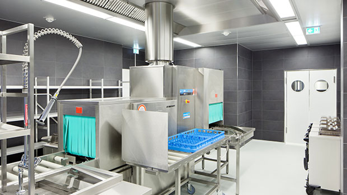 KCV ventilated ceiling for dishwashing areas