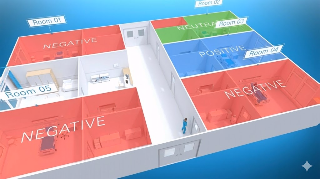 Novel automation system for isolation rooms, Halton Vita Iso solution