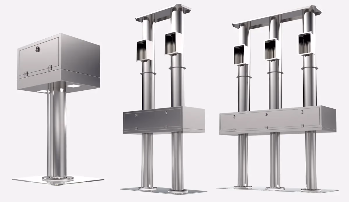 JES Suunniteltu näytöskeittiöihin
