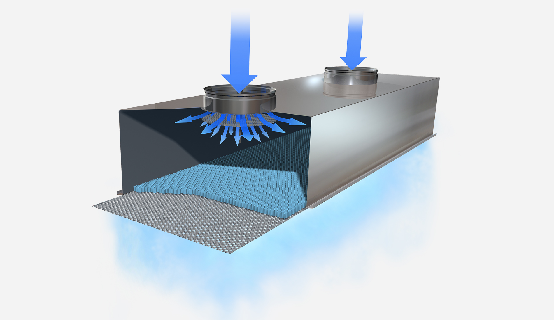LFU kitchen laminar flow diffuser