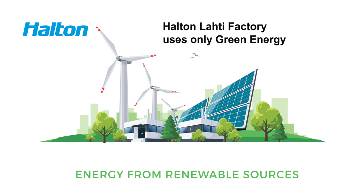 Halton Lahti factory uses 100% renewable and geothermal energy