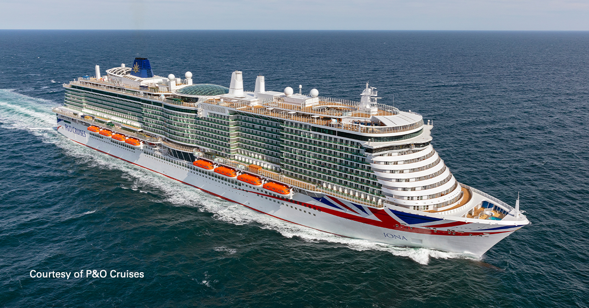 P&O Cruises’ new cruise ship MS Iona is equipped with Halton Marine’s galley ventilation and fire safety equipment