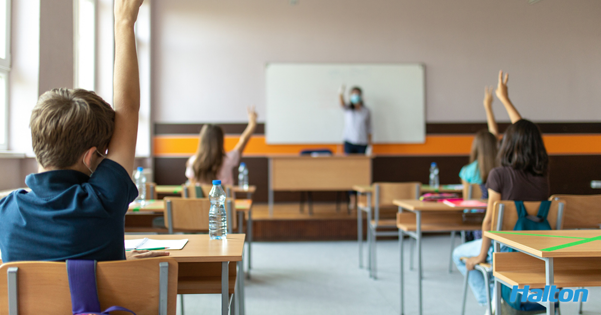 UVGI Air filtration units can improve the ventilation and clean air in classrooms as well as other common spaces, helping reduce the risk of virus and airborne disease spread.
