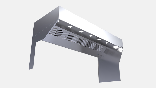 KVM-A – Capture Jet™ hybrid backshelf hood (ETL)