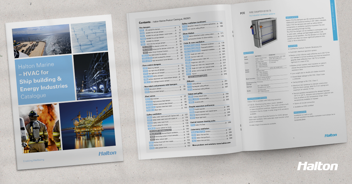 Updated Halton Marine Product Catalogue is now available