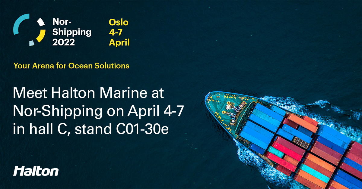 Meet Halton Marine at Nor-Shipping 2022 in Oslo, Norway, on April 4-7