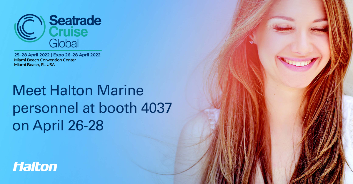 Meet Halton Marine at Seatrade Cruise Global in Miami Beach, USA, on April 26-28