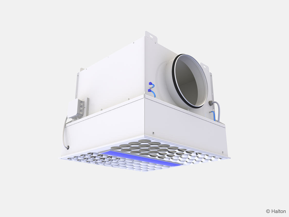 Halton Vita VHR – HEPA diffuser with blue light disinfection