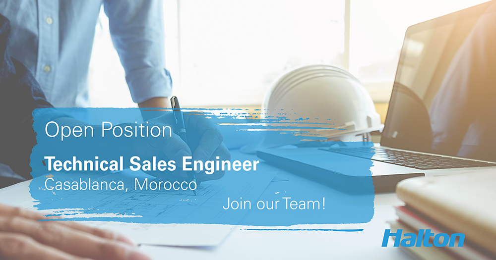 Open Position: Technical Sales Engineer – Halton Foodservice North Africa