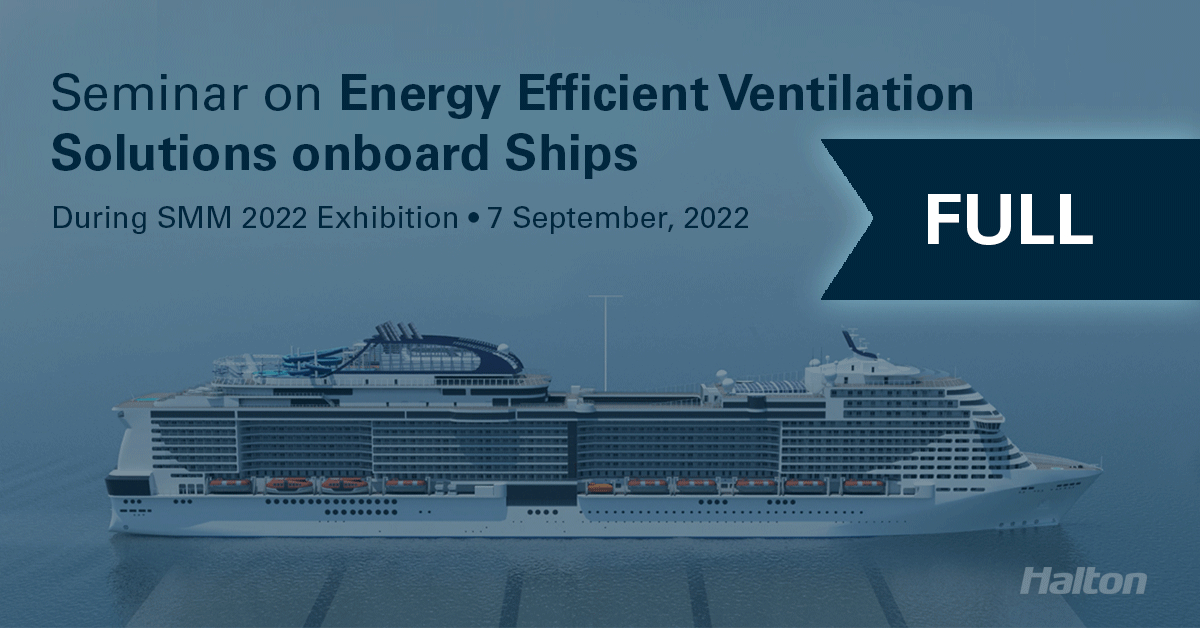 Join us for Seminar on Energy Efficient Ventilation Solutions onboard ships