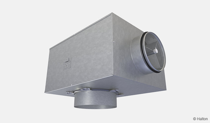 Halton Pop PDI &#8211; Plénum pour diffuseurs