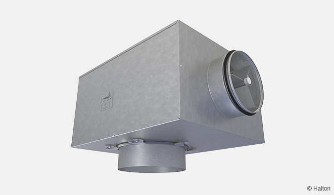 Halton Pop PDI &#8211; Plénum pour diffuseurs