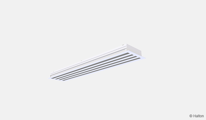 Halton SLL - Linear slot diffuser -, ceiling or wall installation
