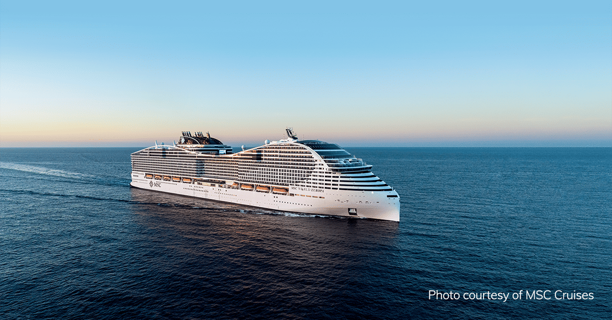 Halton Marine’s innovative products contribute to safe and comfortable cruising on MSC World Europa