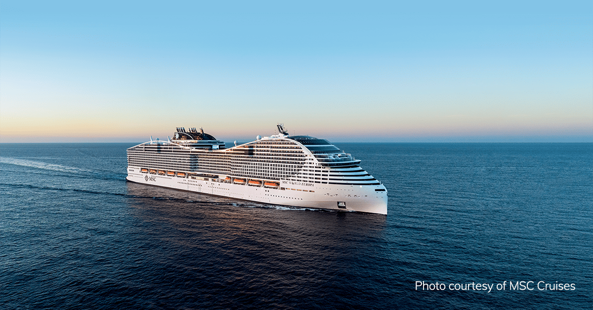 Halton Marine&#8217;s innovative products contribute to safe and comfortable cruising on MSC World Europa