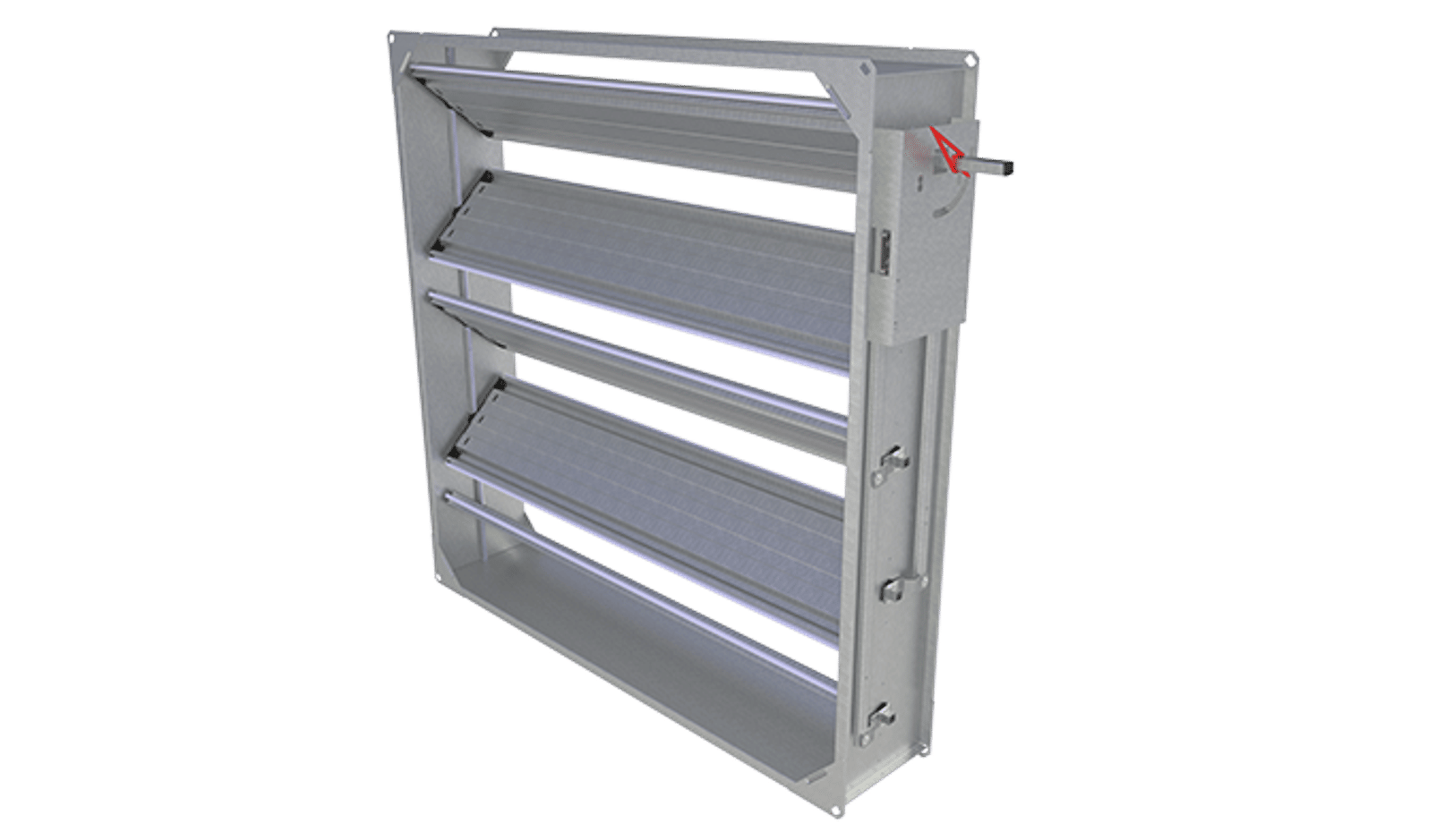 UTA gas tight shut-off damper for high presssure ductwork