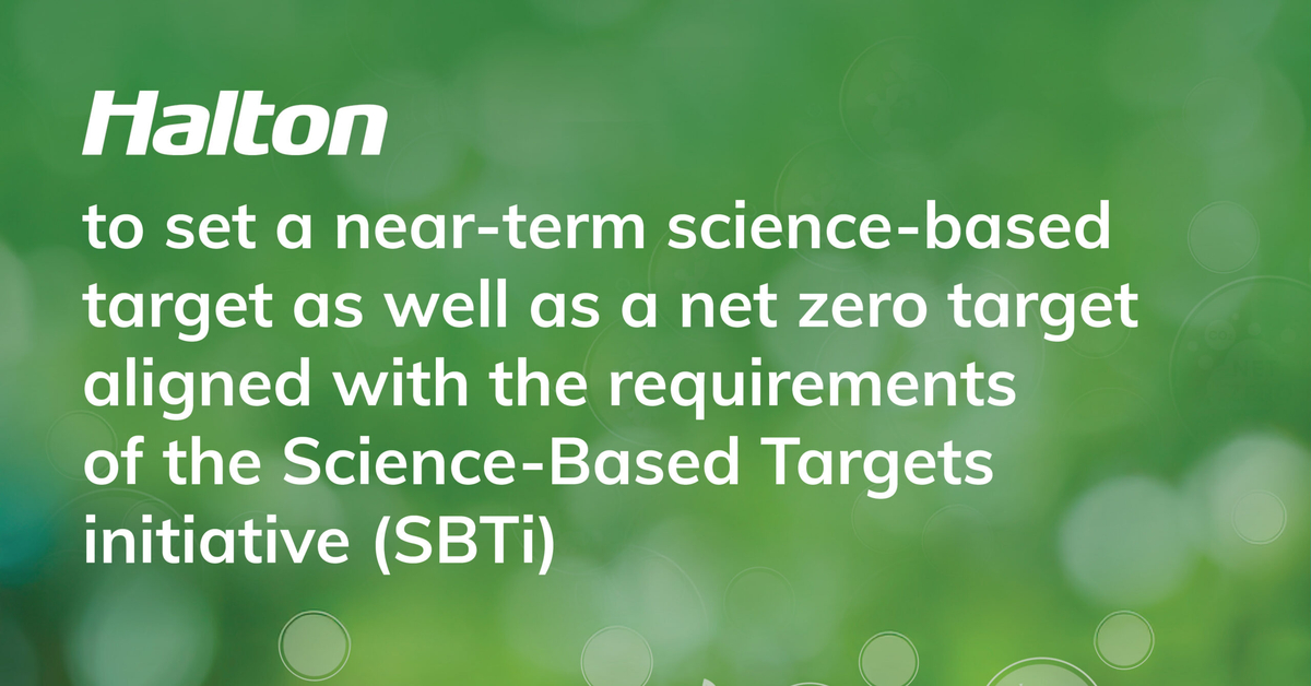 Halton Group accelerates climate action by committing to set science-based targets