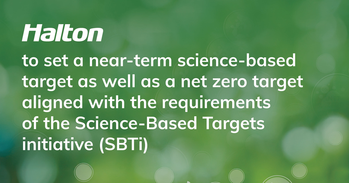 Halton Group accelerates climate action by committing to set science-based targets