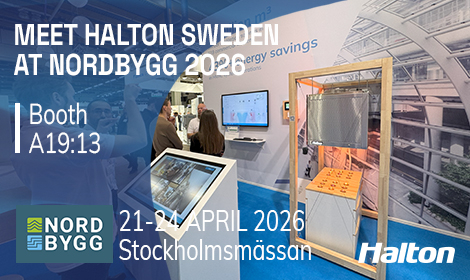 Halton Sweden at Nordbygg 2026 – Smart Ventilation for Sustainable Indoor Environments 🌿